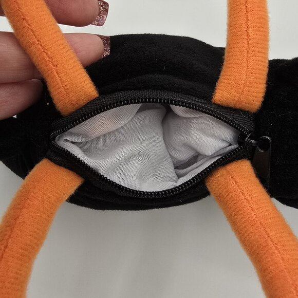 Vintage Halloween Black Cat Mini Plush Purses Blip Kitty Cat Bags Set Of 2 - Picture 7 of 9